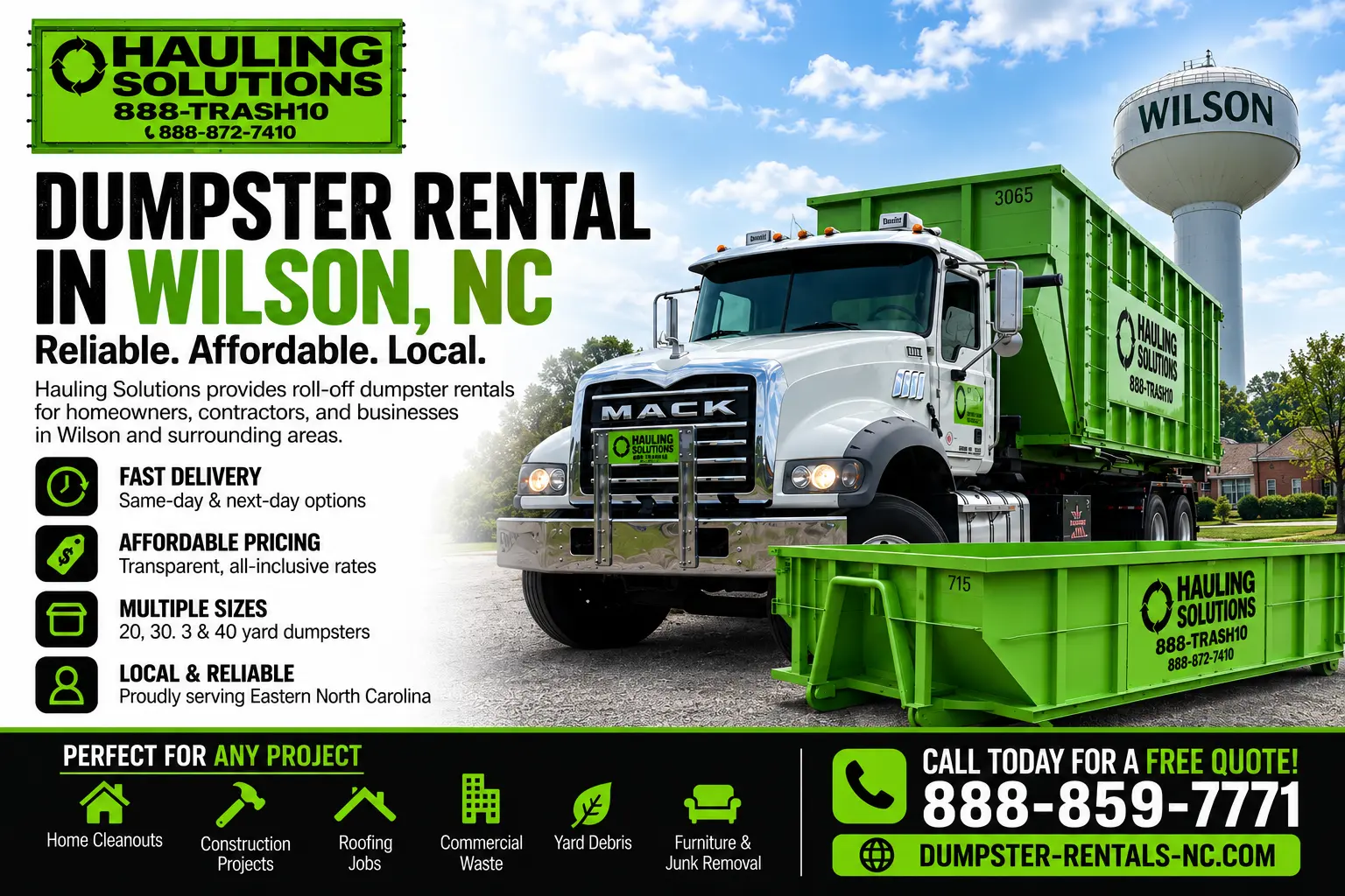 Dumspter rental wilson
